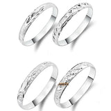 925 Silver Bangle Bracelet with Stars Heart Geometric