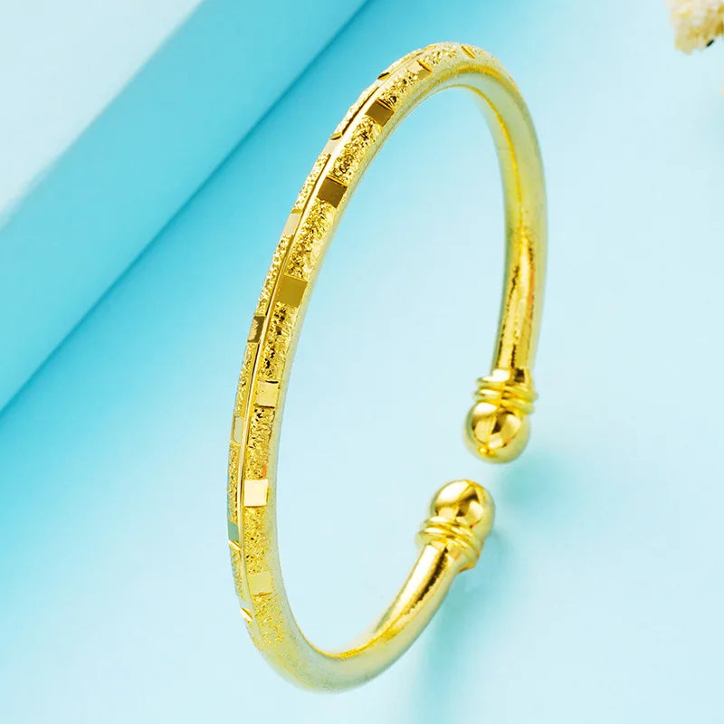 European Woman Party Wedding Gift Stars Lines Beads Bangles