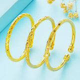 European Woman Party Wedding Gift Stars Lines Beads Bangles