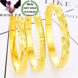 European Woman Party Wedding Gift 24KT Bangles Bracelet
