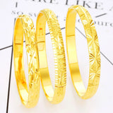 European Woman Party Wedding Gift 24KT Bangles Bracelet