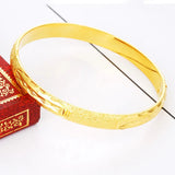 European Woman Party Wedding Gift 24KT Bangles Bracelet