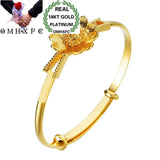 18KT Sun Flower Bangles Bracelets for Wedding Gift