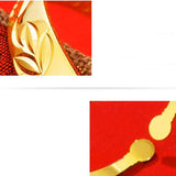 Vintage Flowers 24KT Open Bangles Bracelet