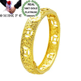 European Woman Vintage Hollow Coin 18KT Bangles BE43