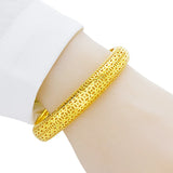 European Woman Vintage Hollow Coin 18KT Bangles BE43