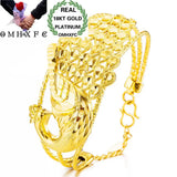 Vintage Hollow Peacock 18KT Bangles Bracelets BE66