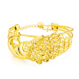 Vintage Hollow Peacock 18KT Bangles Bracelets BE66