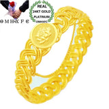Vintage Knitting 24KT Bangles Bracelets BE124