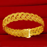 Vintage Knitting 24KT Bangles Bracelets BE124