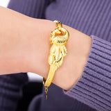 Vintage Peacock Dragonfly 18KT Bangles Bracelets BE67