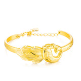Vintage Peacock Dragonfly 18KT Bangles Bracelets BE67