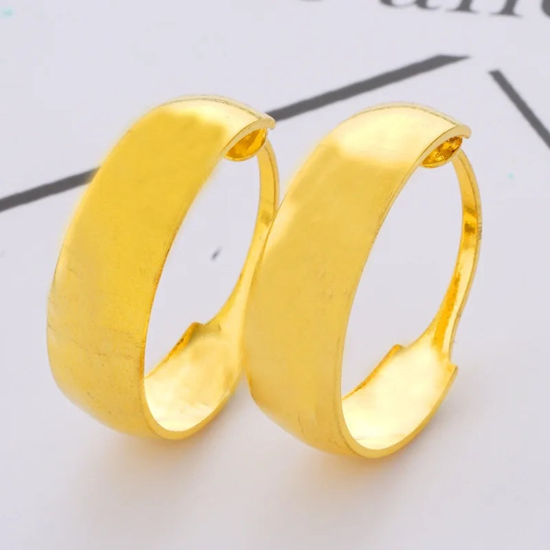 24KT Hoop Earrings ER87 Gift for Party Wedding