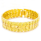 European Vintage Wide Watch 18KT Bracelet BE162