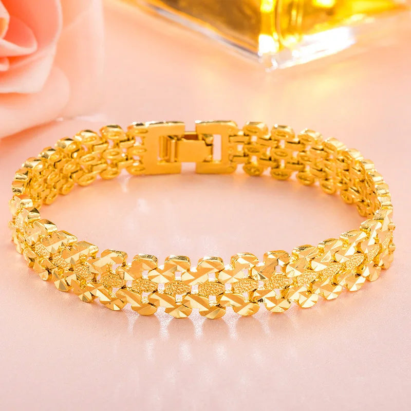 Vintage Wide Watch 18KT Bracelets BE169