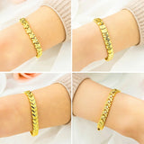 European Wedding Gift Vintage Wide Watch 18KT Bracelets BE164