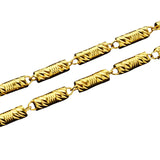 European Woman Man Party Wedding 24KT Chain Necklace