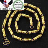 European Woman Man Party Wedding 24KT Chain Necklace