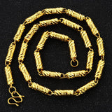 European Woman Man Party Wedding 24KT Chain Necklace