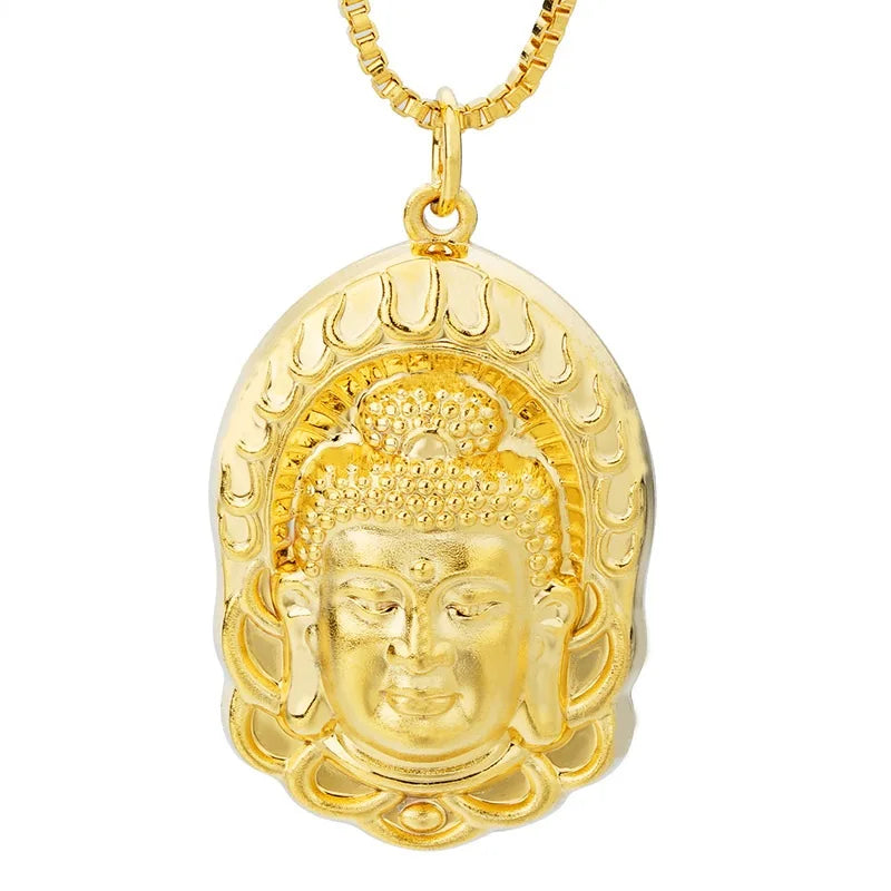 OMHXFC Bodhisattva 18KT Real Charm Pendant PN02