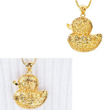 OMHXFC Hollow Duck 18KT Real Charm Pendant PN22