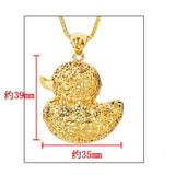 OMHXFC Hollow Duck 18KT Real Charm Pendant PN22
