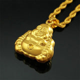 Laugh Buddha 24KT Charm Pendant PN225