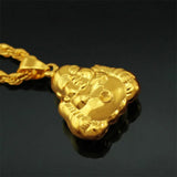 Laugh Buddha 24KT Charm Pendant PN225