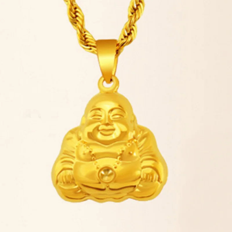 Laugh Buddha 24KT Charm Pendant PN225
