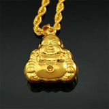Laugh Buddha 24KT Charm Pendant PN225