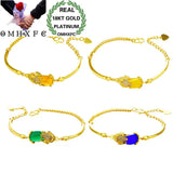 OMHXFC European Opal Zircon Slim 18KT Bracelet