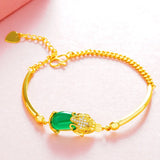 OMHXFC European Opal Zircon Slim 18KT Bracelet