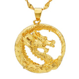 Dragon Charm Pendant 18KT Real Gold PN05