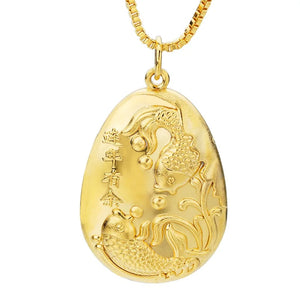Vintage Fishes 18KT Real Charm Pendant PN09