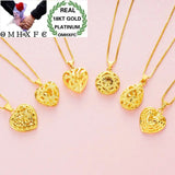 OMHXFC Woman Party Gift Heart Water Drop 18KT C