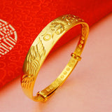 Vintage European Woman Party Wedding Gift Flowers Phoenix 18KT Bracelet