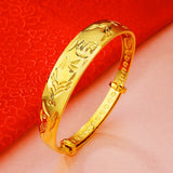Vintage European Woman Party Wedding Gift Flowers Phoenix 18KT Bracelet