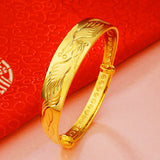 Vintage European Woman Party Wedding Gift Flowers Phoenix 18KT Bracelet