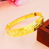 Vintage European Woman Party Wedding Gift Flowers Phoenix 18KT Bracelet