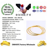 European Woman Party Birthday Wedding Gift Slim 18KT Bracelet Bangle