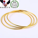 European Woman Party Birthday Wedding Gift Slim 18KT Bracelet Bangle