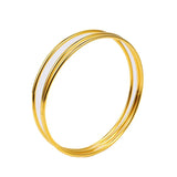 European Woman Party Birthday Wedding Gift Slim 18KT Bracelet Bangle