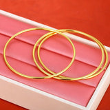European Woman Party Birthday Wedding Gift Slim 18KT Bracelet Bangle