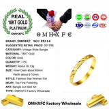 OMHXFC Vintage 18KT Bracelet Bangle ES114