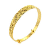 Vintage Star Wide 24KT Bracelet Bangle ES150
