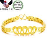European Woman Unisex Peacock Tail Link Bracelet BE226