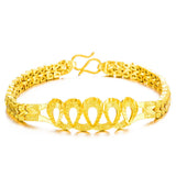 European Woman Unisex Peacock Tail Link Bracelet BE226