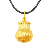 OMHXFC European Woman Unisex Party Fortune Lucky Bag 24KT Real Charm Pendant