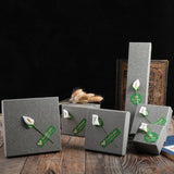 Silver Flower Paper Jewelry Packaging Bag