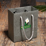 Silver Flower Paper Jewelry Packaging Bag